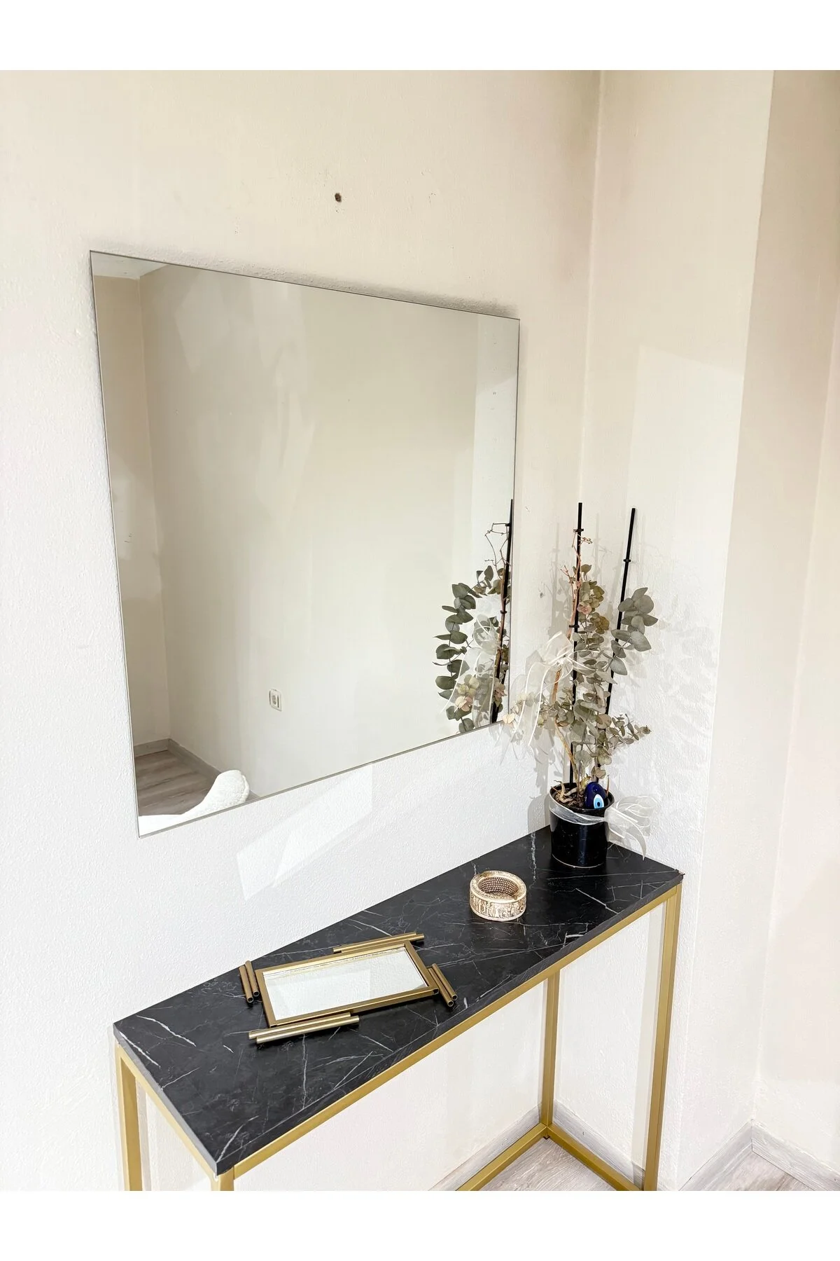 KARE AYNA ÇERÇEVESİZ