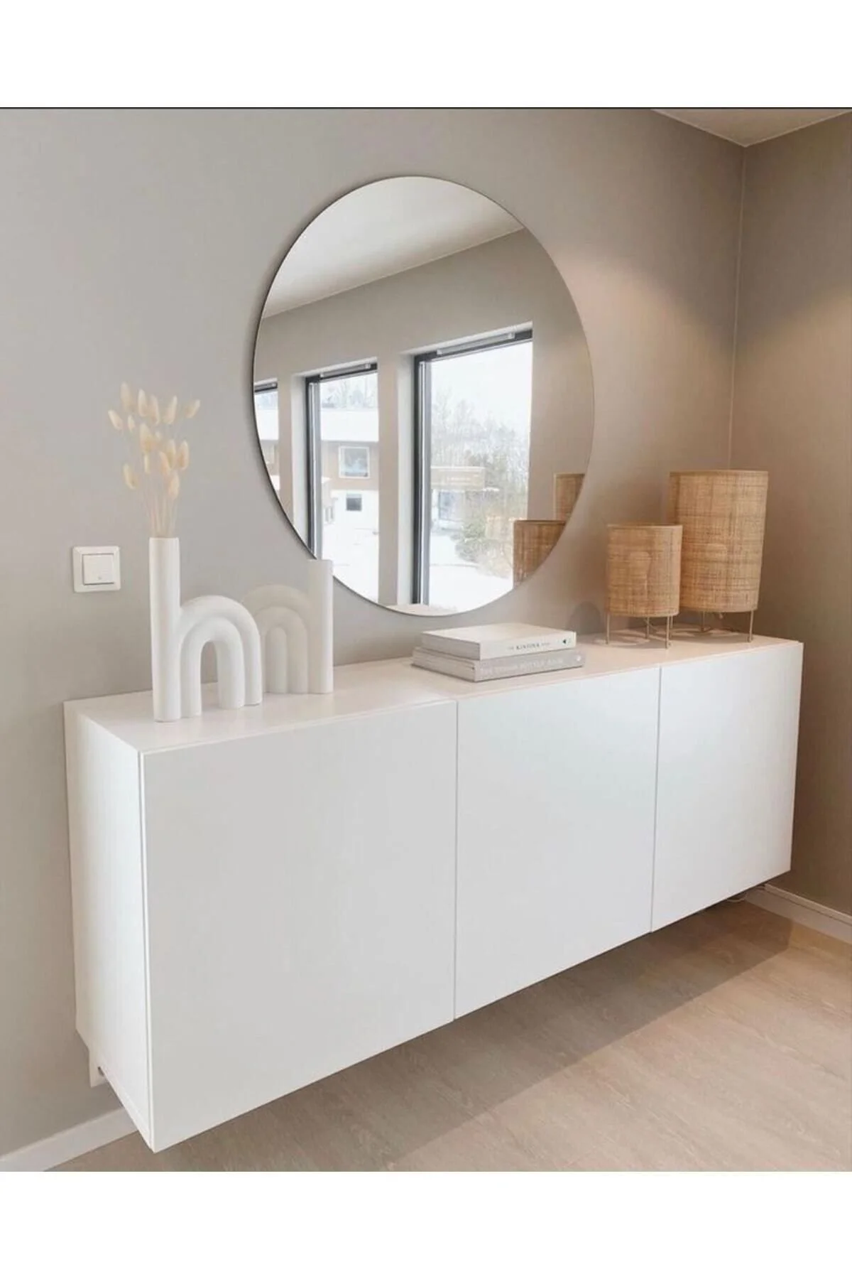 YUVARLAK AYNA ÇERÇEVESİZ